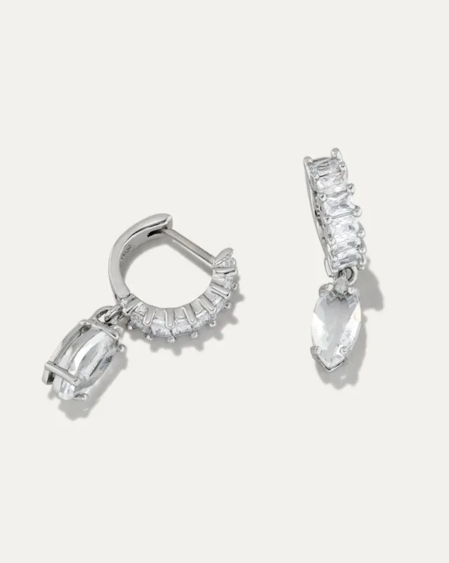 Baguette Huggies | Silver sold by Stella & Dot