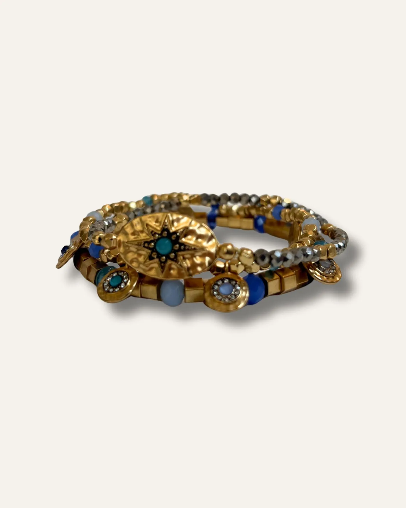 Azure Sunburst Bracelet Trio sold by Stella & Dot product image thumbnail 2