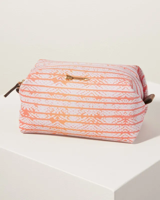 Pink and Coral Striped Pouf sold by Stella & Dot