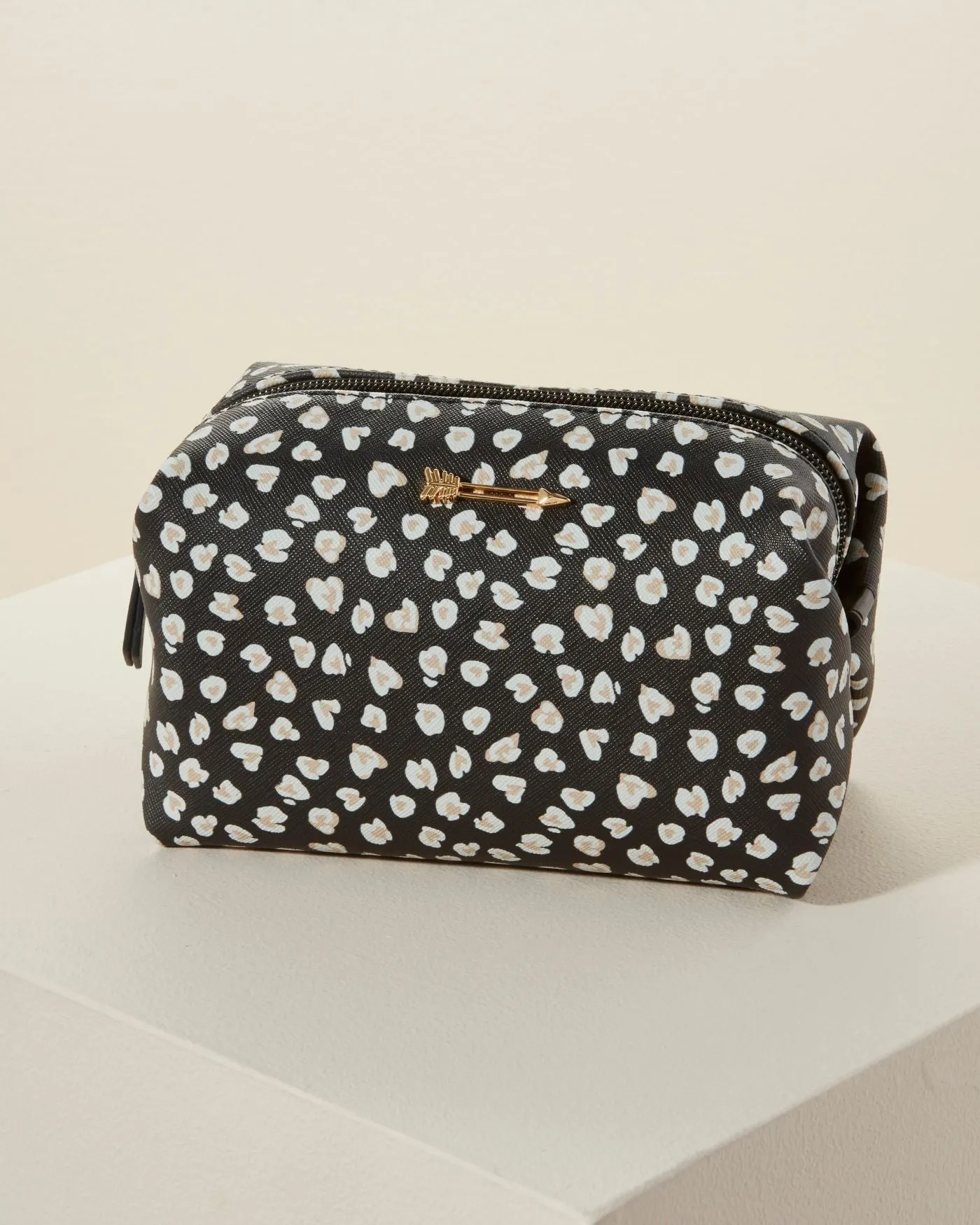 Wild Hearts Black Pouf sold by Stella & Dot