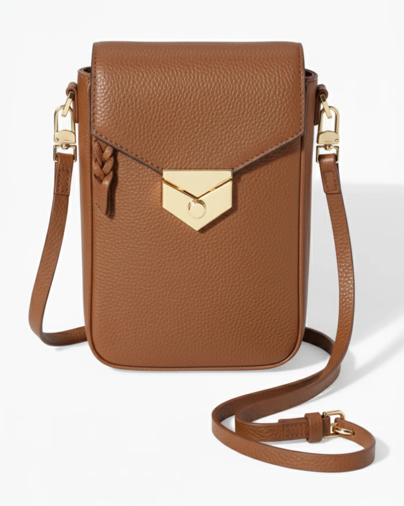 Covet Essentials Crossbody Bag | Brown Leather sold by Stella & Dot