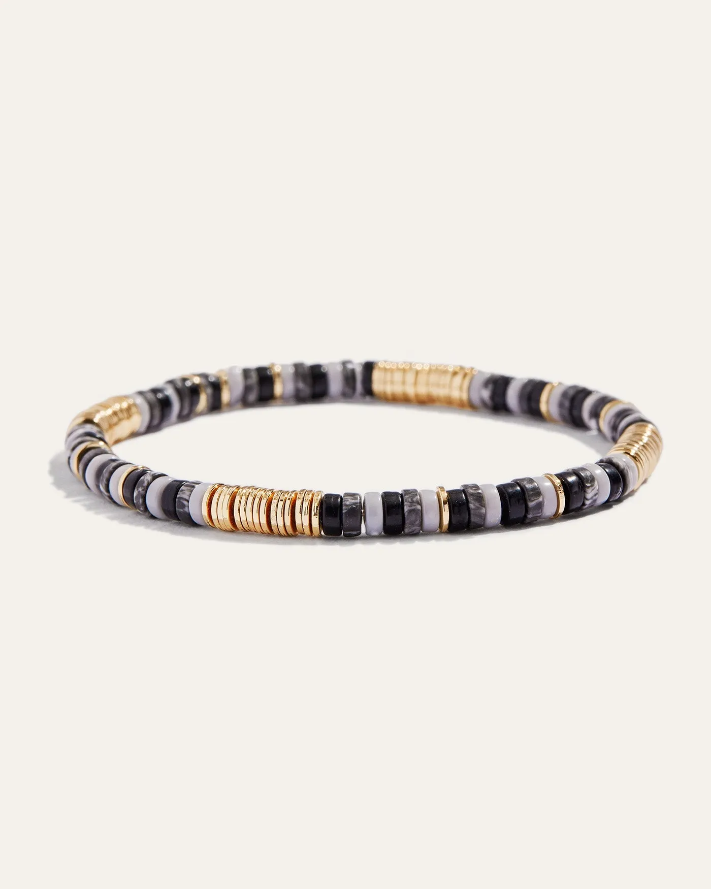 » Boho Beaded Stretch Bracelets | Black + Gold (100% off) sold by Stella & Dot
