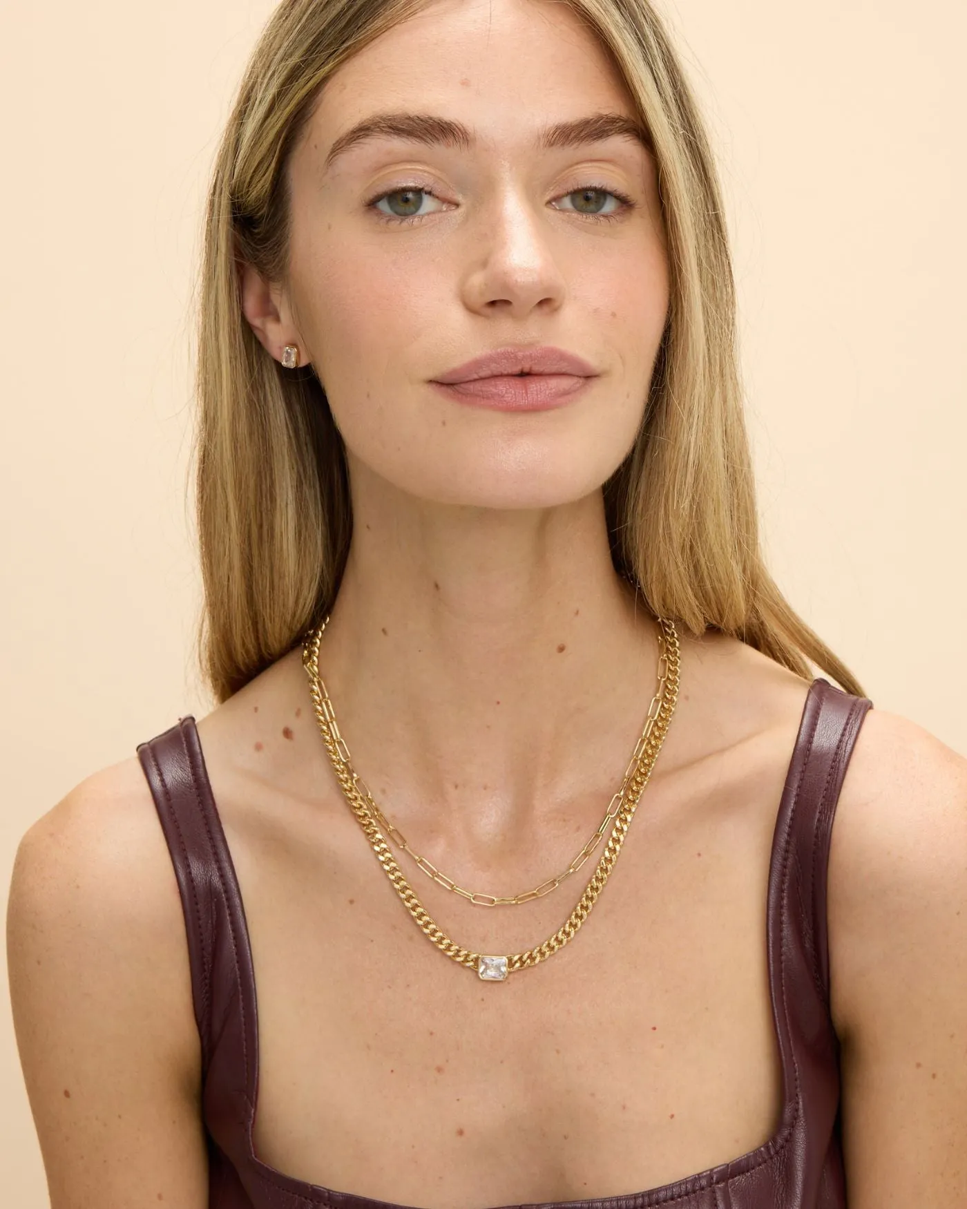 Bezel Set Essential Stud Earrings sold by Stella & Dot product image thumbnail 3