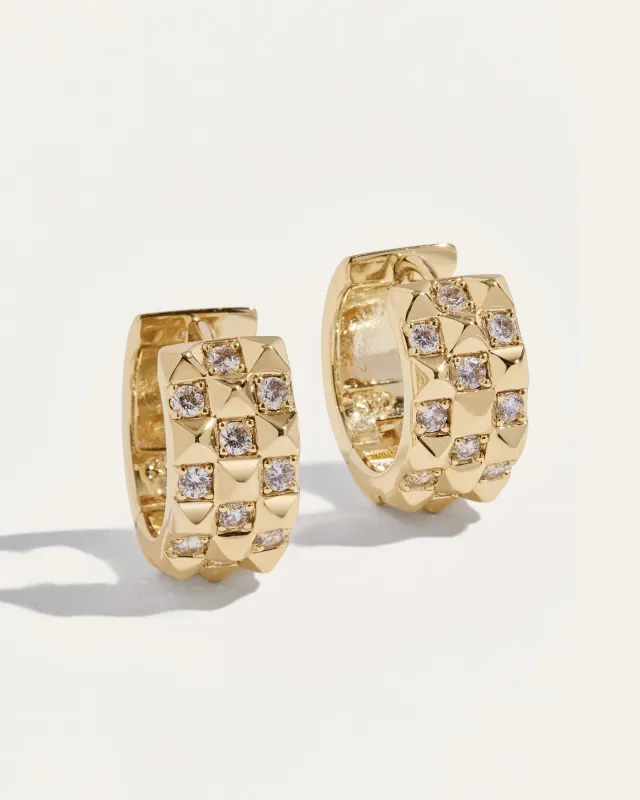 Vivienne Hinged Huggie Earrings sold by Stella & Dot