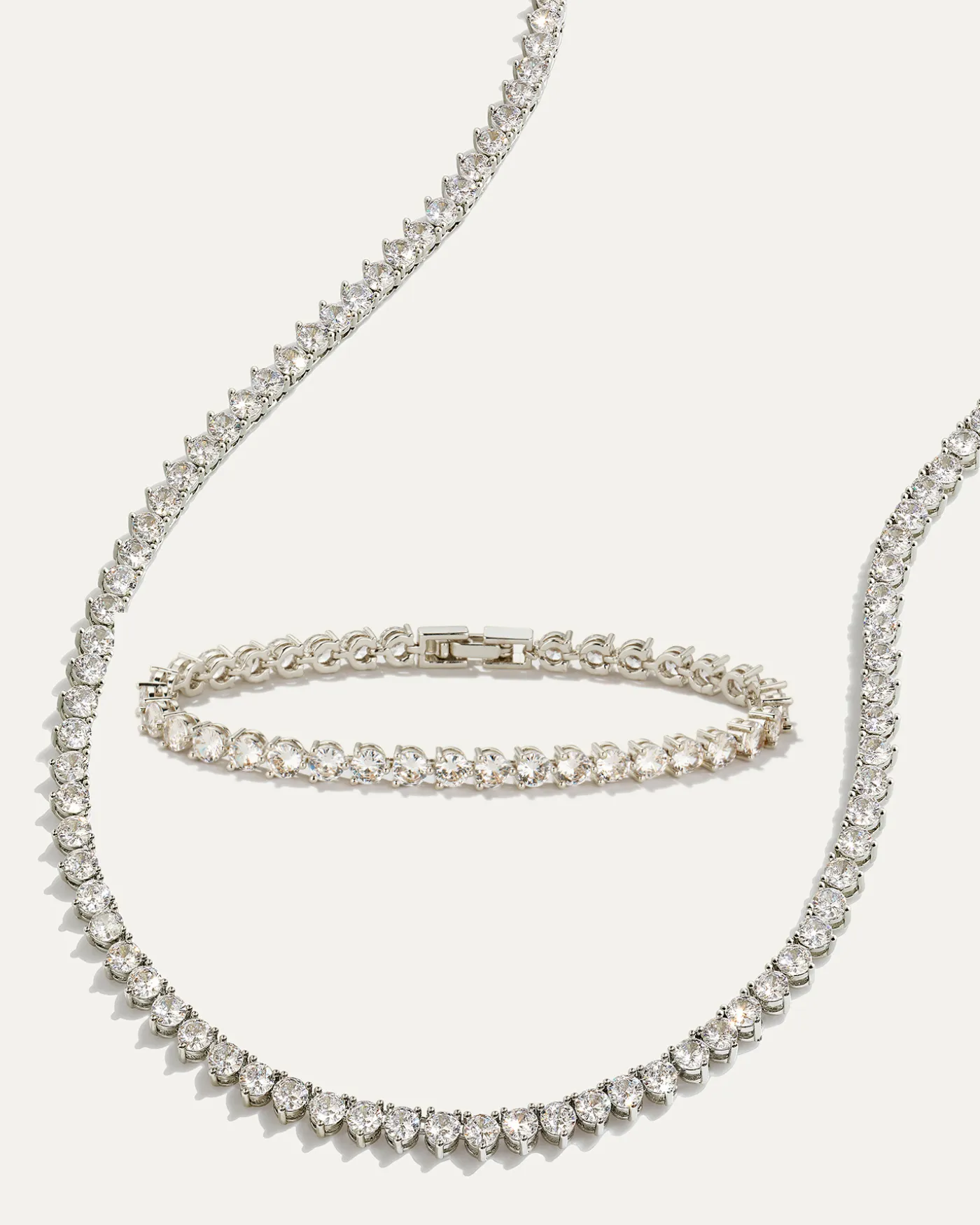 Inheritance Tennis Necklace & Bracelet Bundle | Silver sold by Stella & Dot