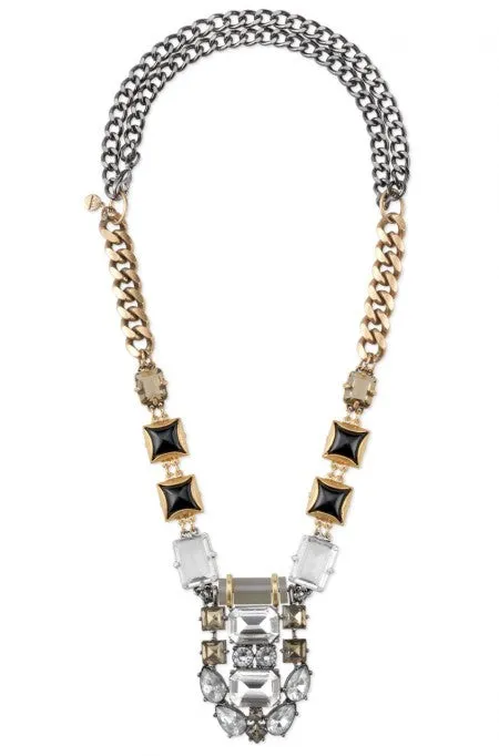 Phoenix Mixed Metal Crystal Statement Pendant Necklace sold by Stella & Dot