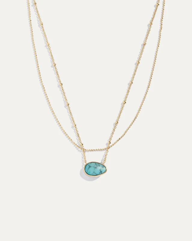 Reversible Look of Layered Necklace in Lapis and Turquoise sold by Stella & Dot