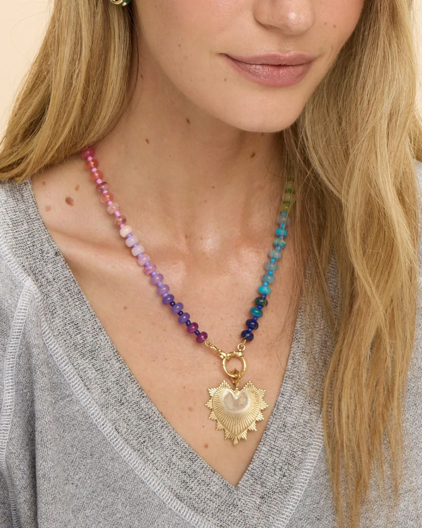 Rainbow Beaded Candy Necklace sold by Stella & Dot product image thumbnail 2