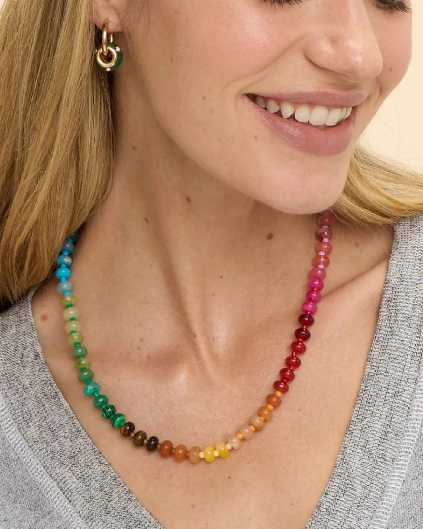 Rainbow Beaded Candy Necklace sold by Stella & Dot product image thumbnail 3