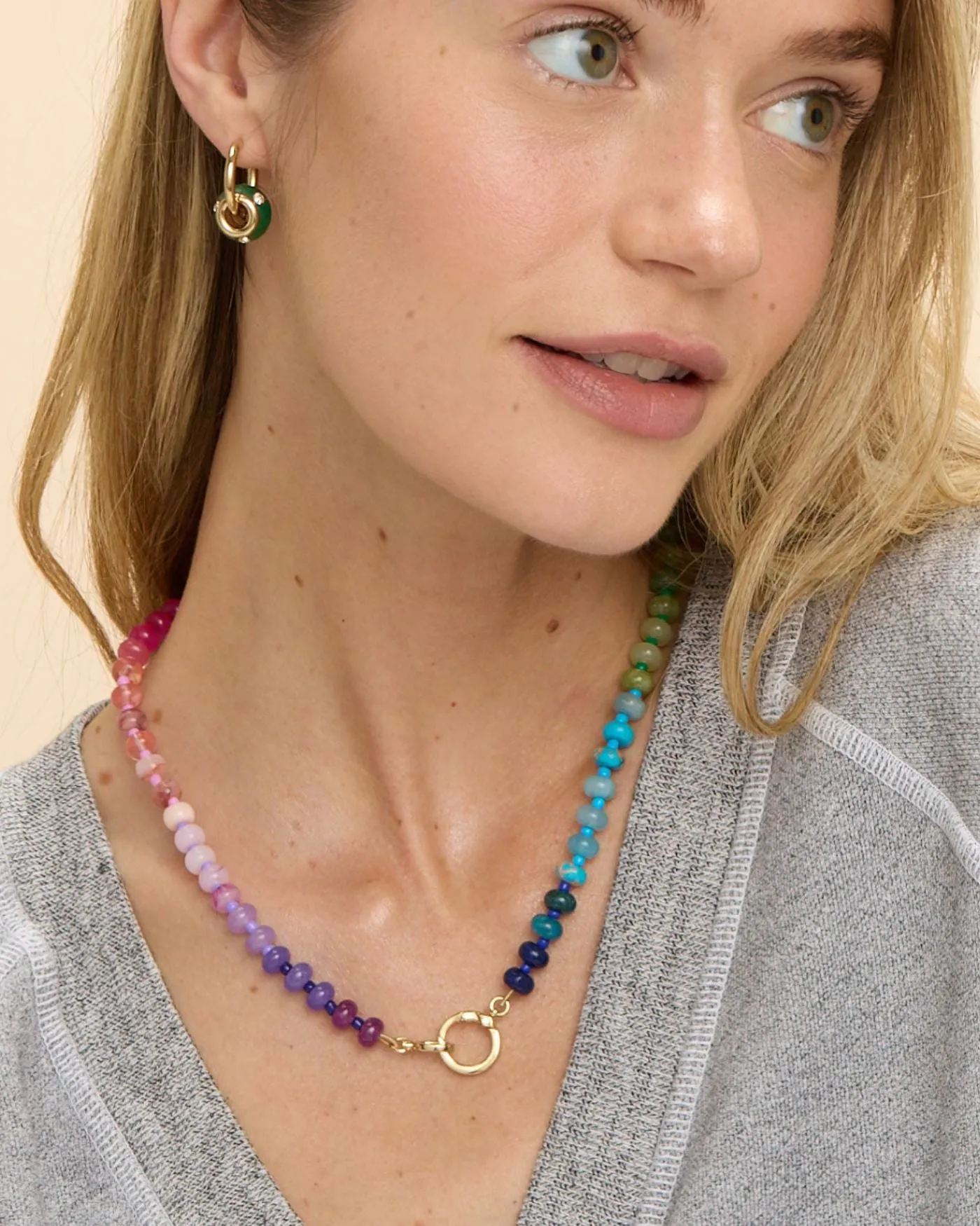 Rainbow Beaded Candy Necklace sold by Stella & Dot product image thumbnail 5