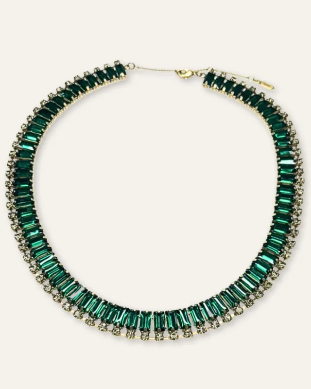 Emerald Baguette Sparkle Necklace sold by Stella & Dot