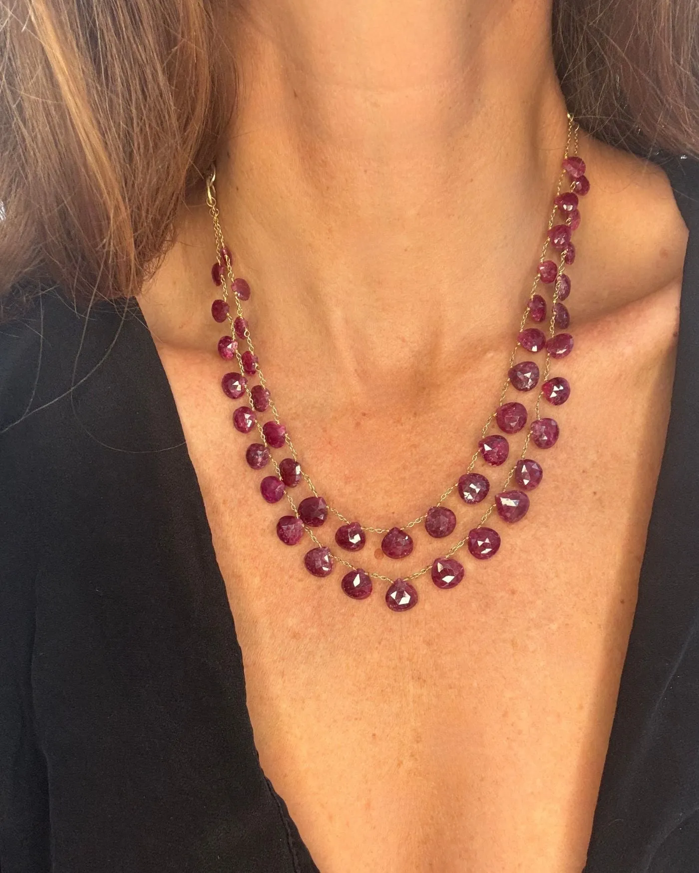 Wine Gemstone Multi-Strand Necklace sold by Stella & Dot product image thumbnail 2