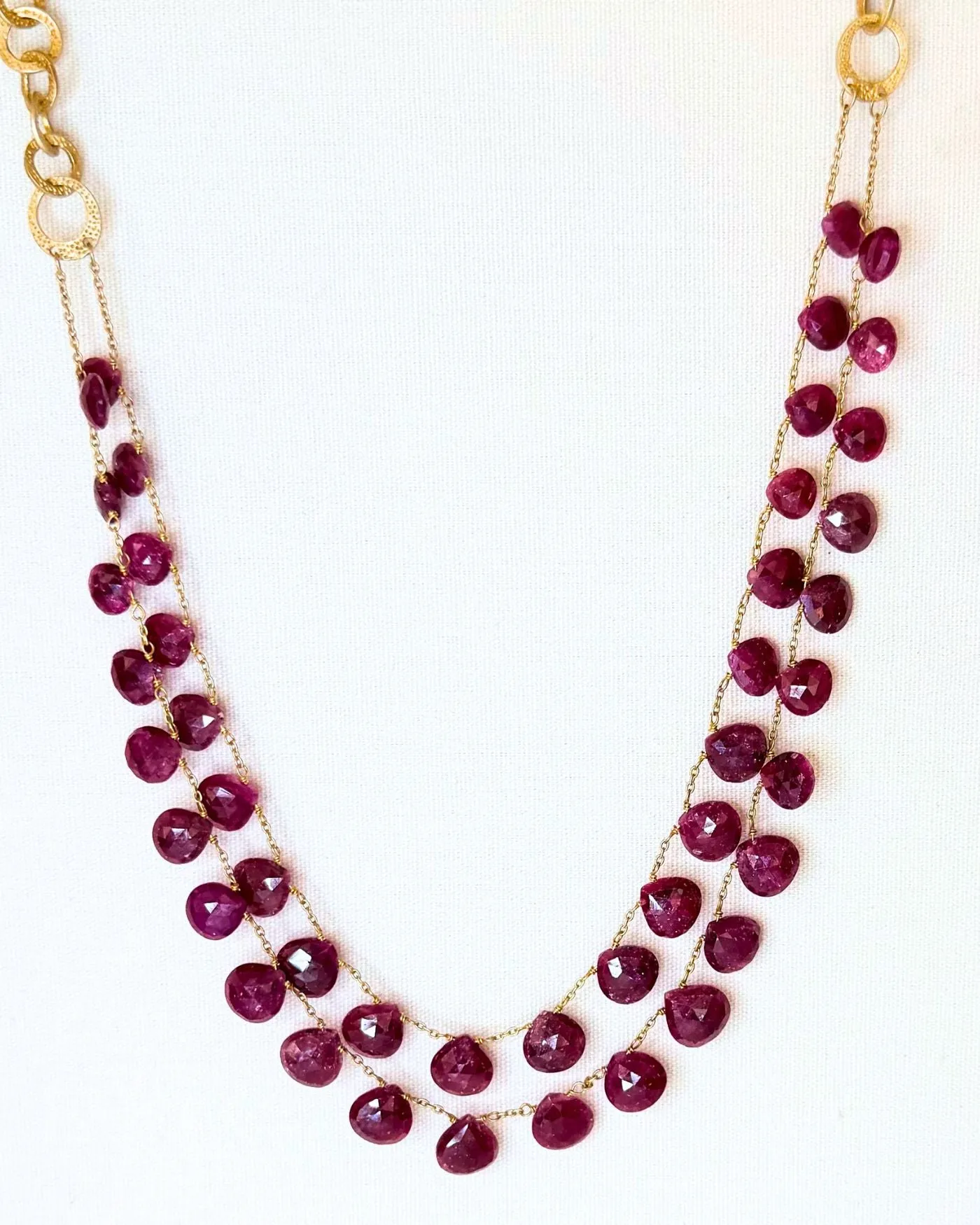 Wine Gemstone Multi-Strand Necklace sold by Stella & Dot