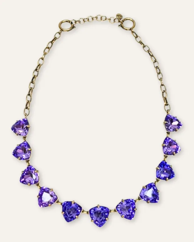 Vintage Trillion Amethyst Necklace sold by Stella & Dot