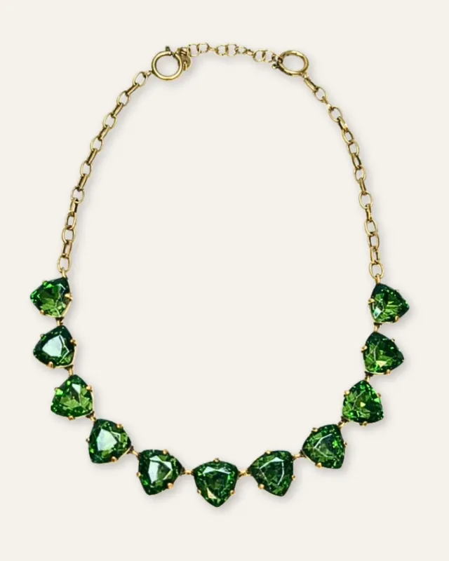 Green Trillion Vintage Necklace sold by Stella & Dot