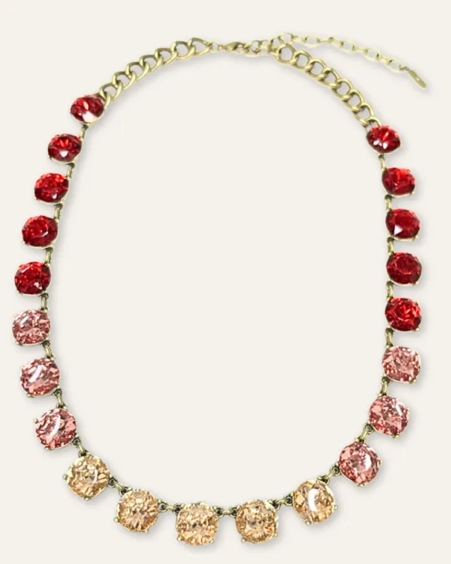 Pink and Red Ombre Gemstone Necklace sold by Stella & Dot
