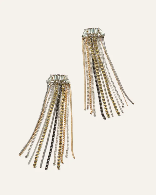 Bowie Fringe Statement Earrings sold by Stella & Dot