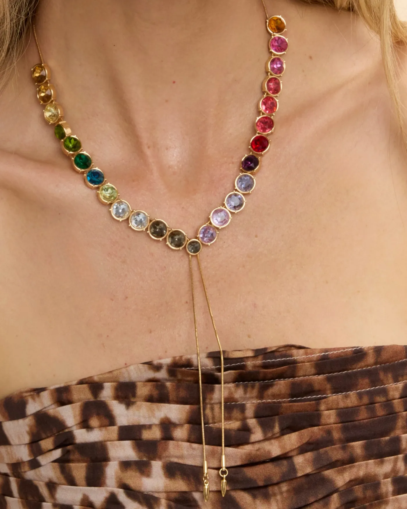 Rainbow Crystal Necklace sold by Stella & Dot product image thumbnail 4