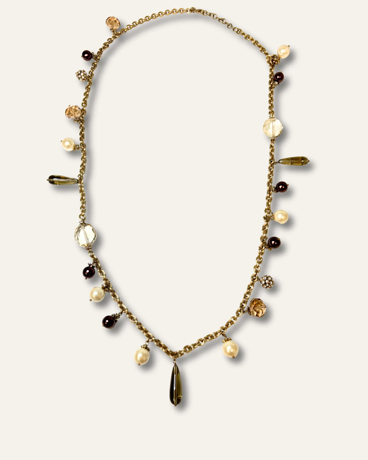 Smokey Quartz & Pearl Gem Long Rope Necklace sold by Stella & Dot product image thumbnail 2
