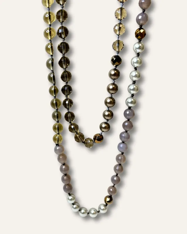 Smokey Quartz Ombre Rope Necklace sold by Stella & Dot