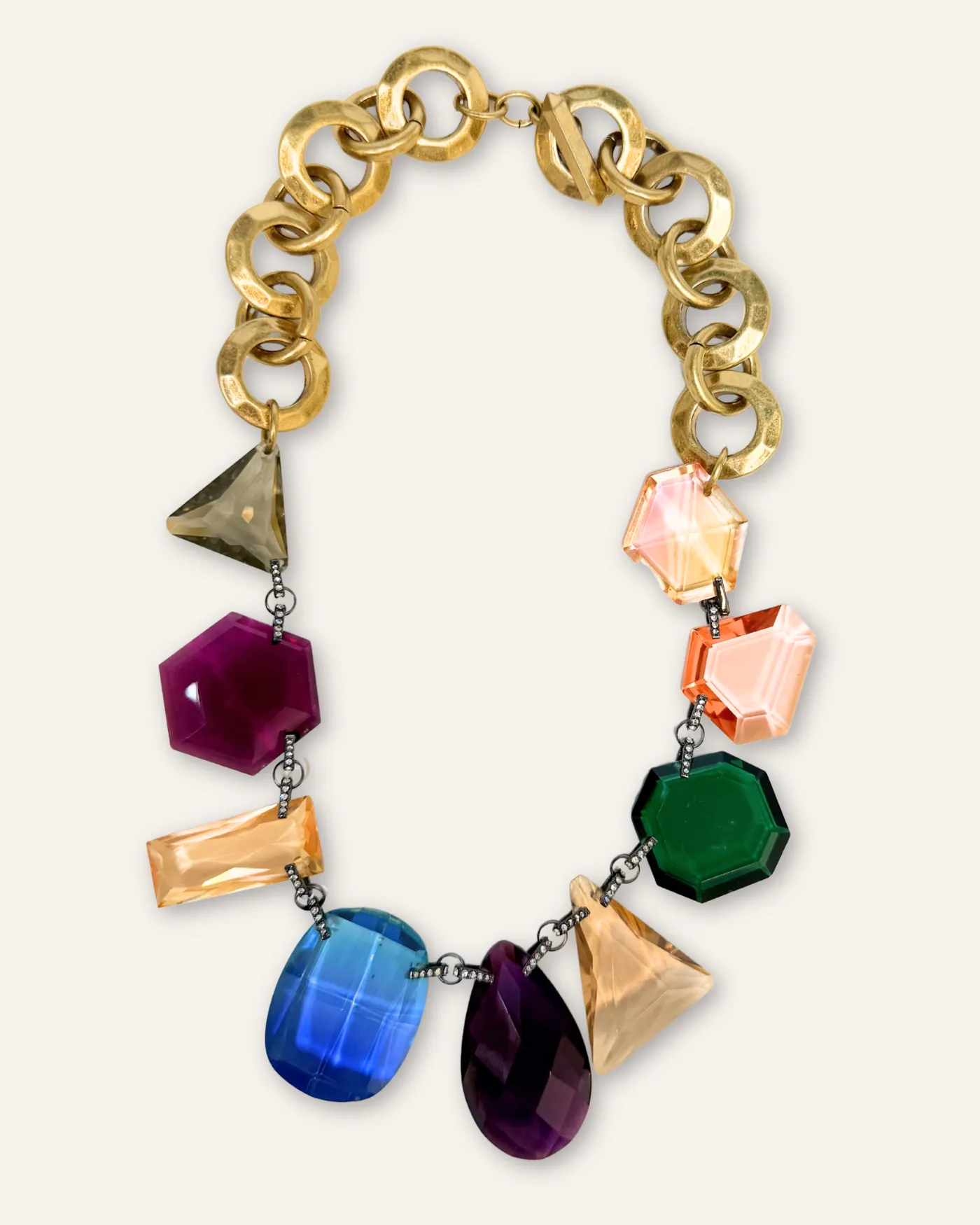 Multi Gem Crystal Statment Necklace sold by Stella & Dot