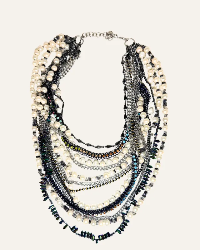 Dramatic Pearl Multi Colored Statement Necklace sold by Stella & Dot