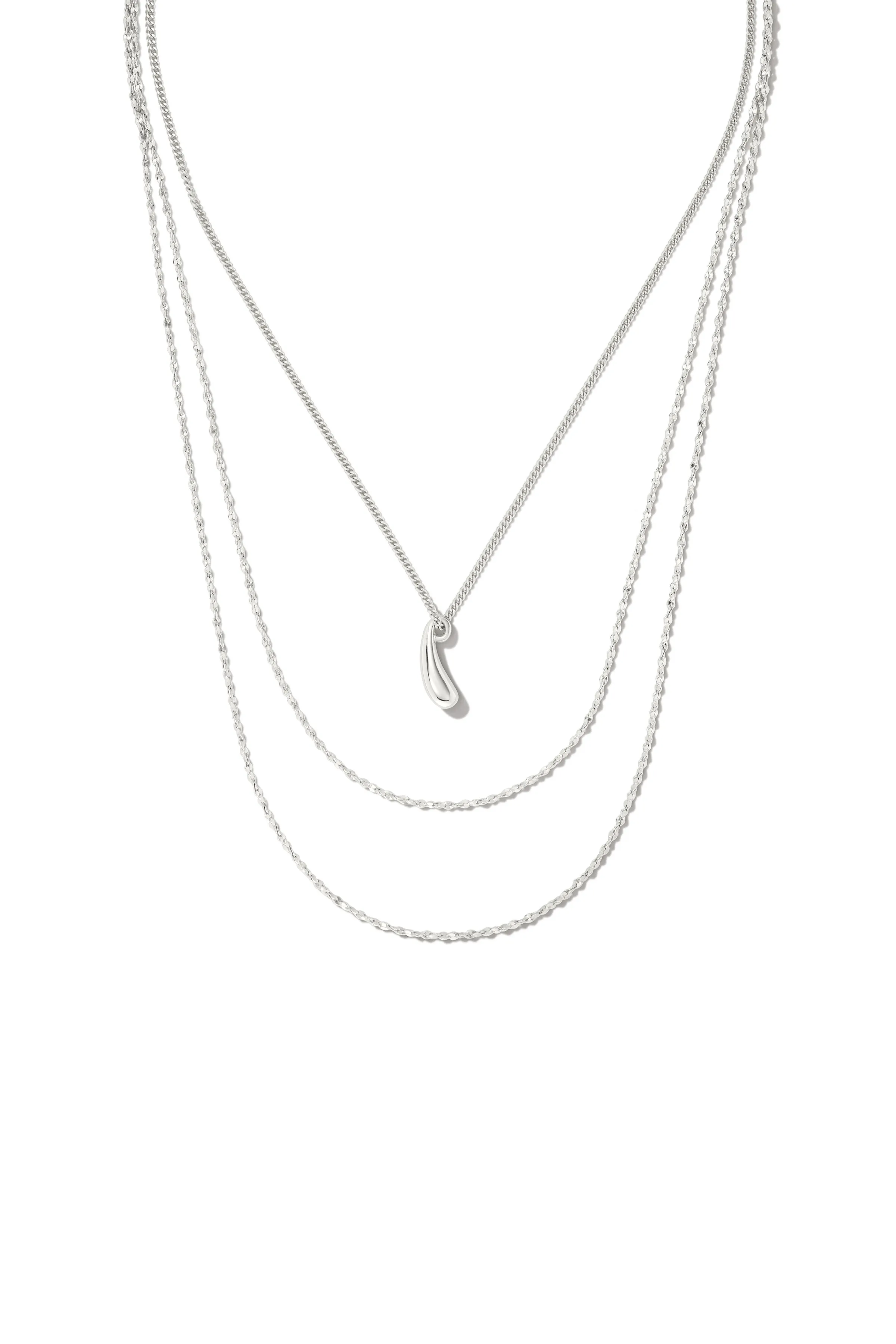 Sculptural Droplet Necklace |Silver sold by Stella & Dot product image thumbnail 2