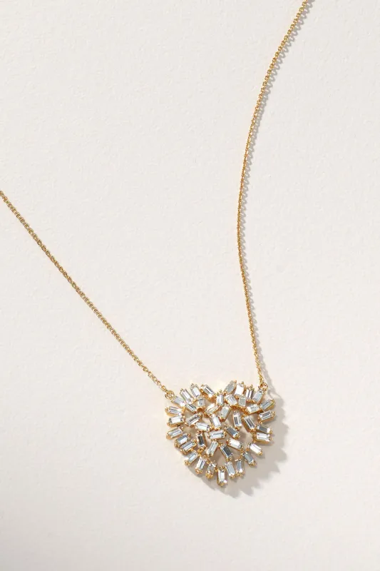 Baguette Blitz Heart Pendant sold by Stella & Dot
