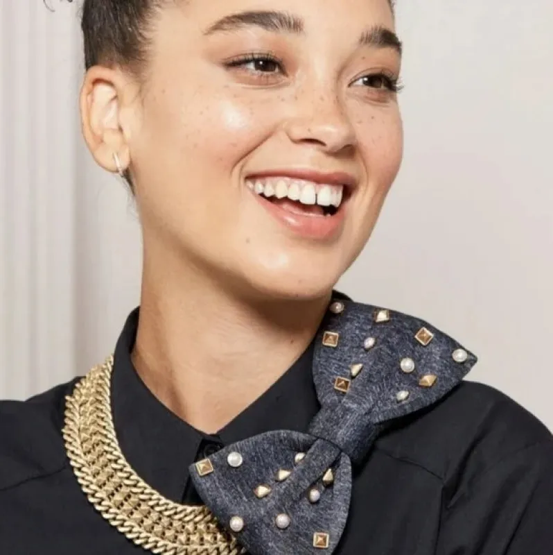 Neoprene Bow Necklace sold by Stella & Dot