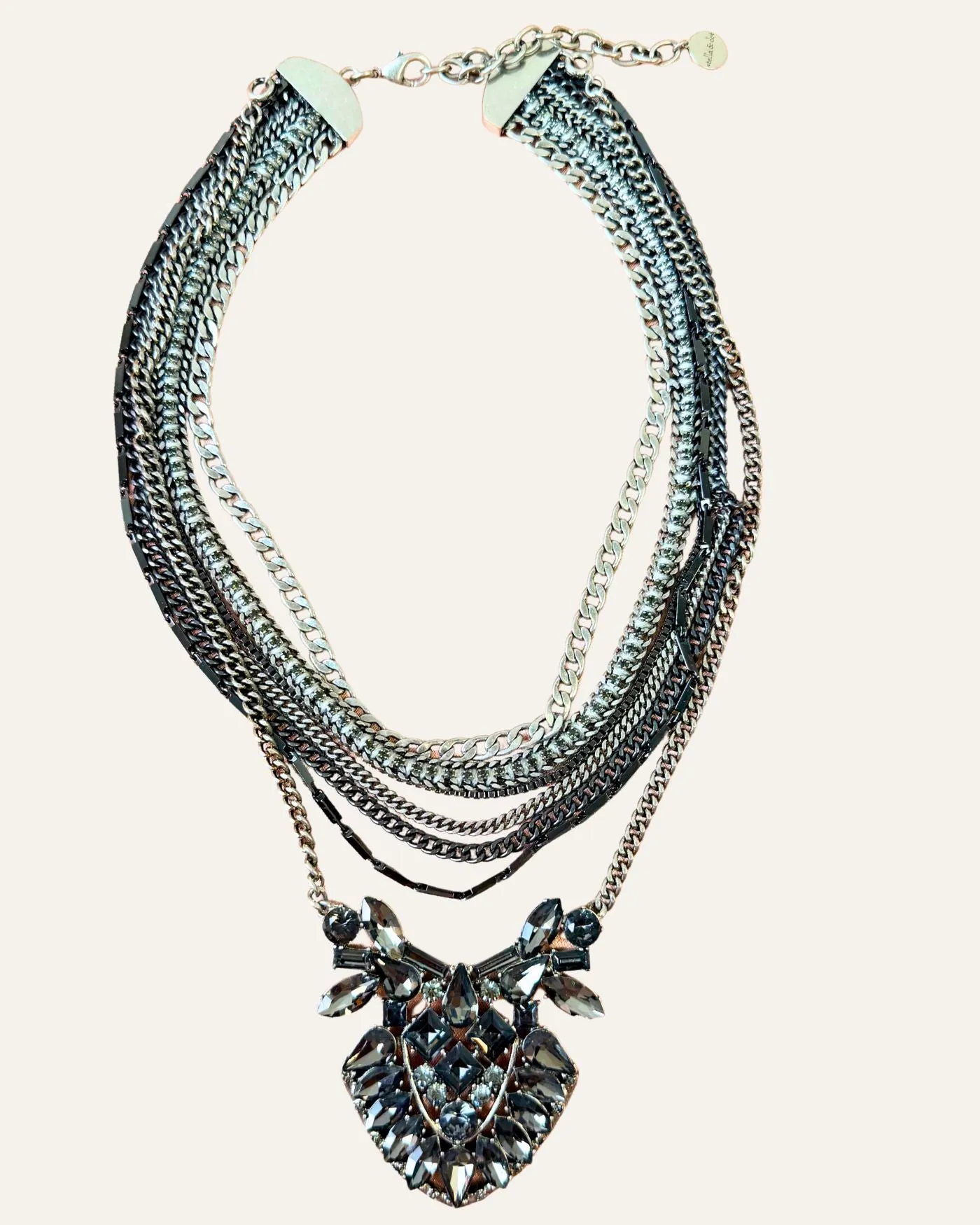 Art Deco Mixed Metal Versatile Statement Necklace sold by Stella & Dot product image thumbnail 2