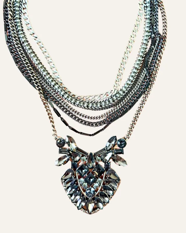 Art Deco Mixed Metal Versatile Statement Necklace sold by Stella & Dot