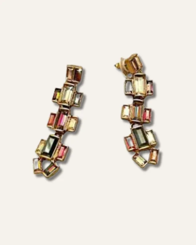Hatley Baguette Multi Color Earrings sold by Stella & Dot