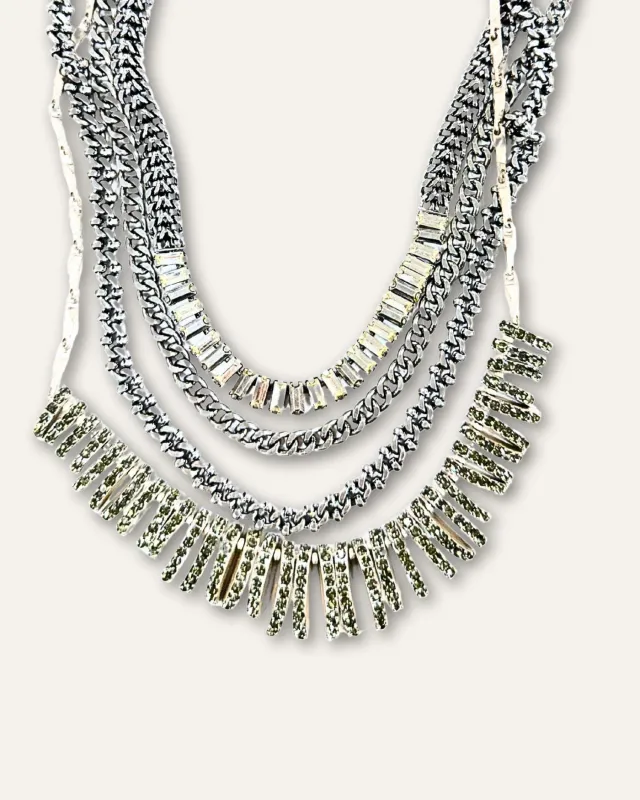 Silver Crystal Versatile Statement Necklace sold by Stella & Dot