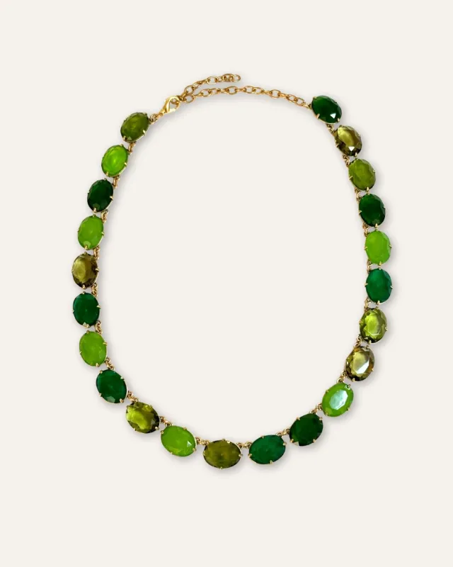 Green Ombre Crystal Statement Necklace sold by Stella & Dot