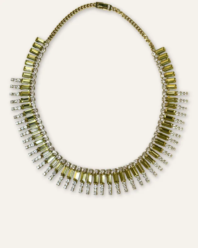 Citrine Crystal Baguette Statement Collar - Final Sale sold by Stella & Dot