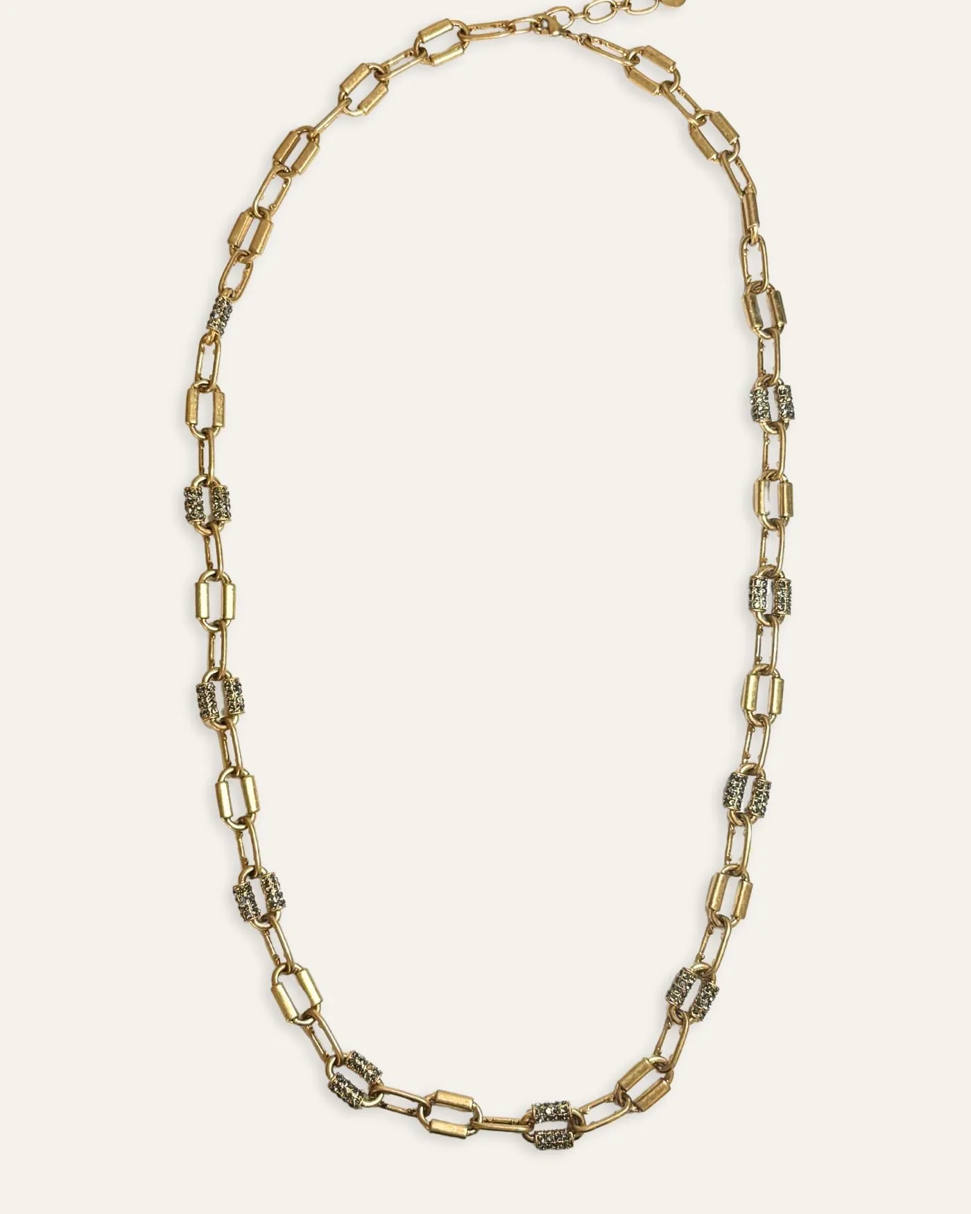 Long Gold Link and Smokey Pave Necklace sold by Stella & Dot product image thumbnail 3