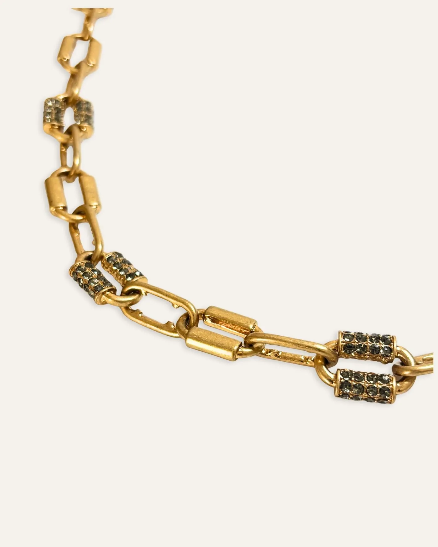 Long Gold Link and Smokey Pave Necklace sold by Stella & Dot product image thumbnail 2