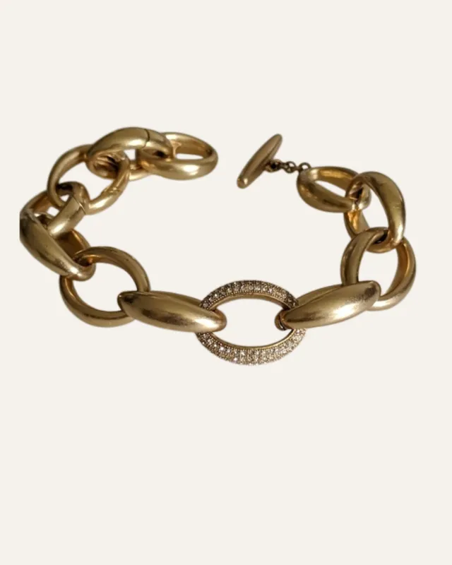 Pave Link Toggle Bracelet sold by Stella & Dot