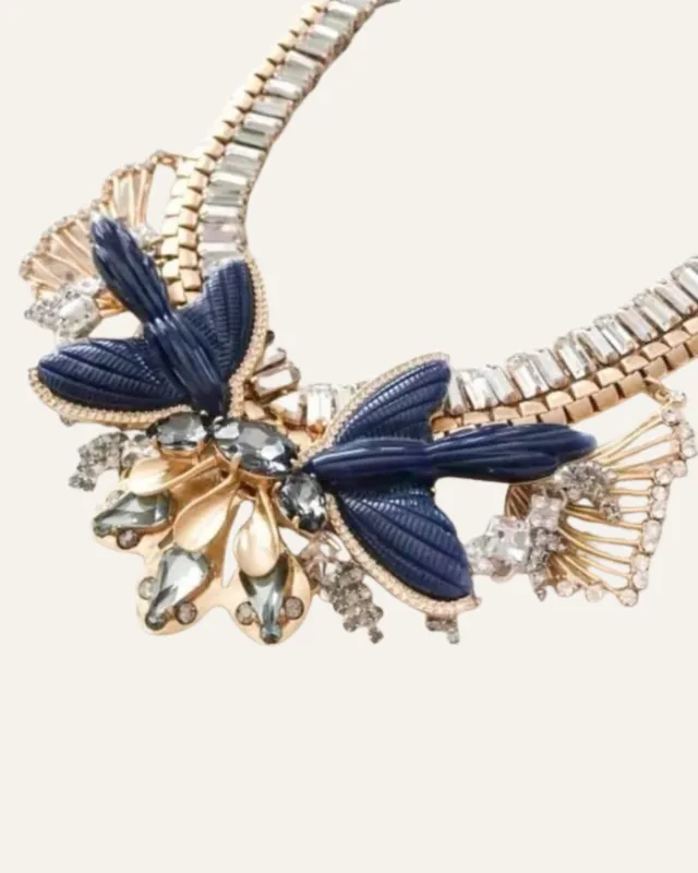 Limited Edition Monroe Bluebirds of Happiness Statement Necklace sold by Stella & Dot