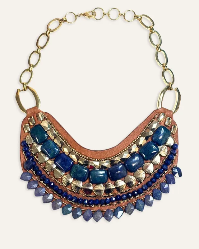 Indira Statement Necklace on Leather sold by Stella & Dot