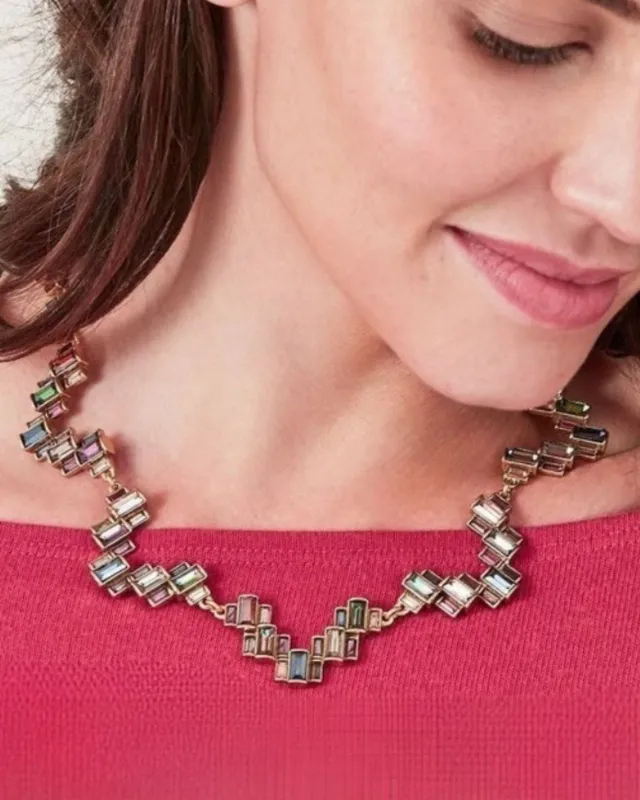 Hatley Multicolor Baguette Necklace sold by Stella & Dot