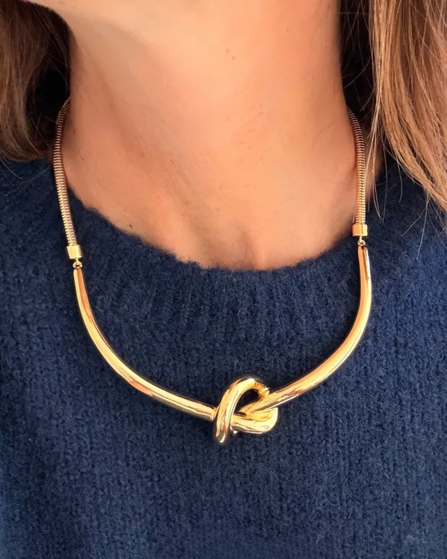 Sculptural Knot Necklace (Never released!) sold by Stella & Dot