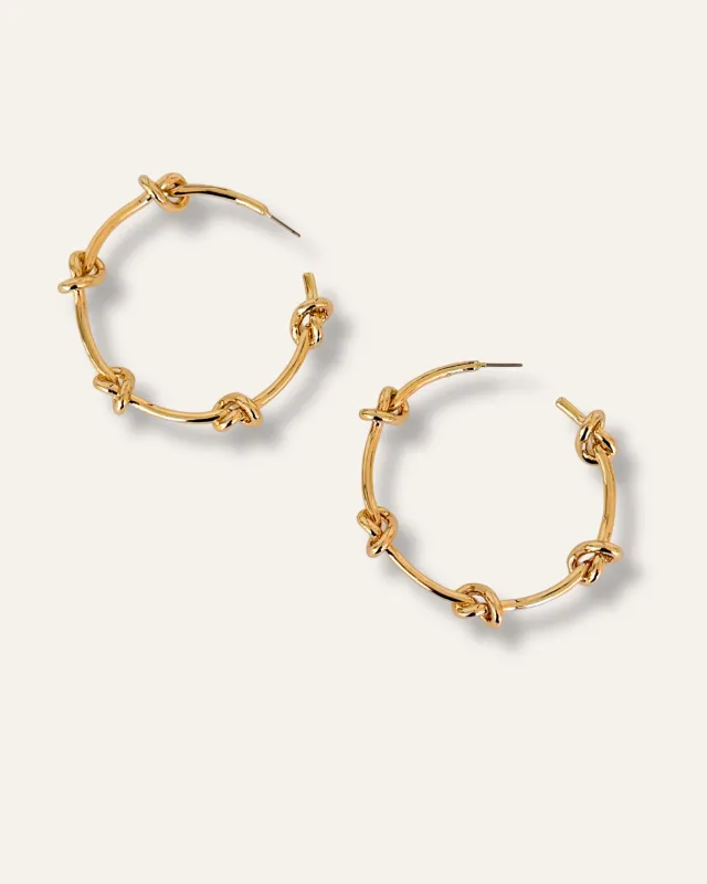 Large Sculptural Knot Hoops (Never released!) sold by Stella & Dot