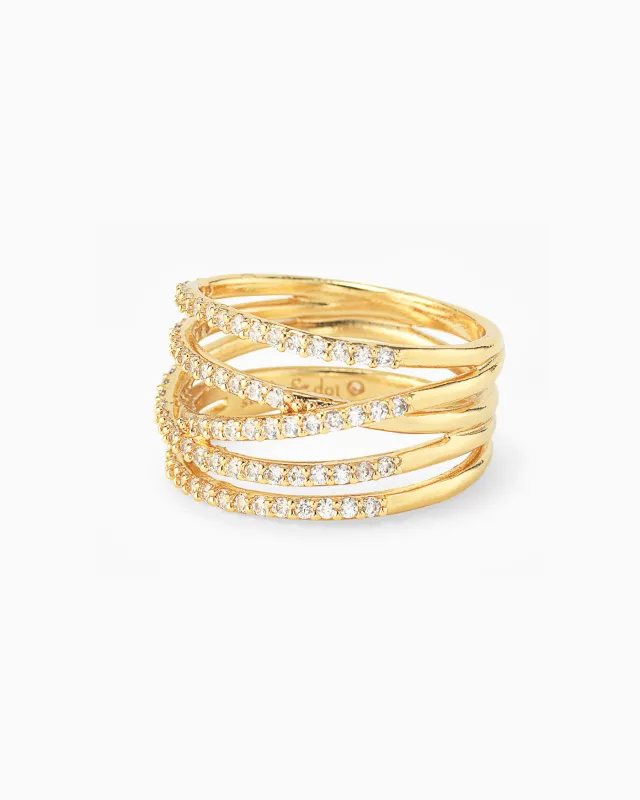Pavé Stellar Ring sold by Stella & Dot