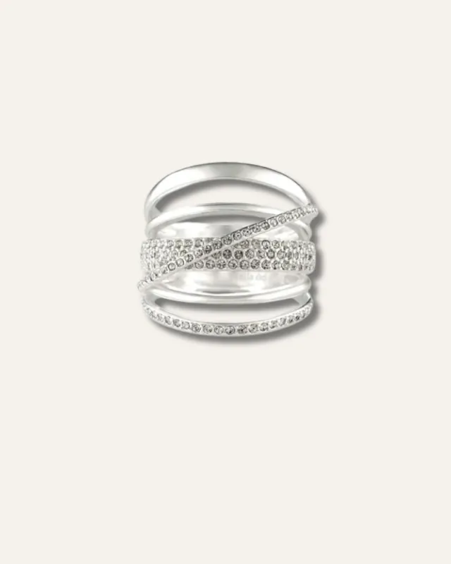 Pave Orbital Ring | Silver sold by Stella & Dot