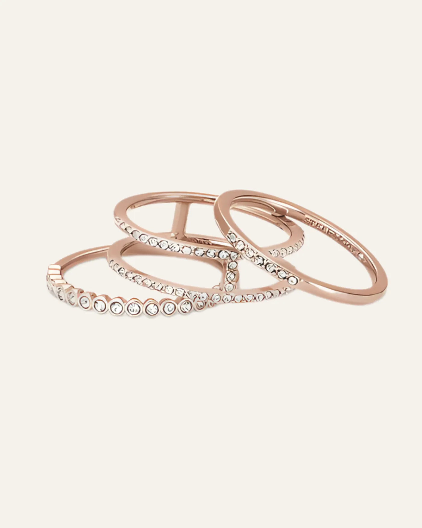 Imperial Stacking Rings | Rose Gold sold by Stella & Dot product image thumbnail 2