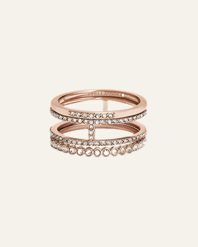 Imperial Stacking Rings | Rose Gold sold by Stella & Dot