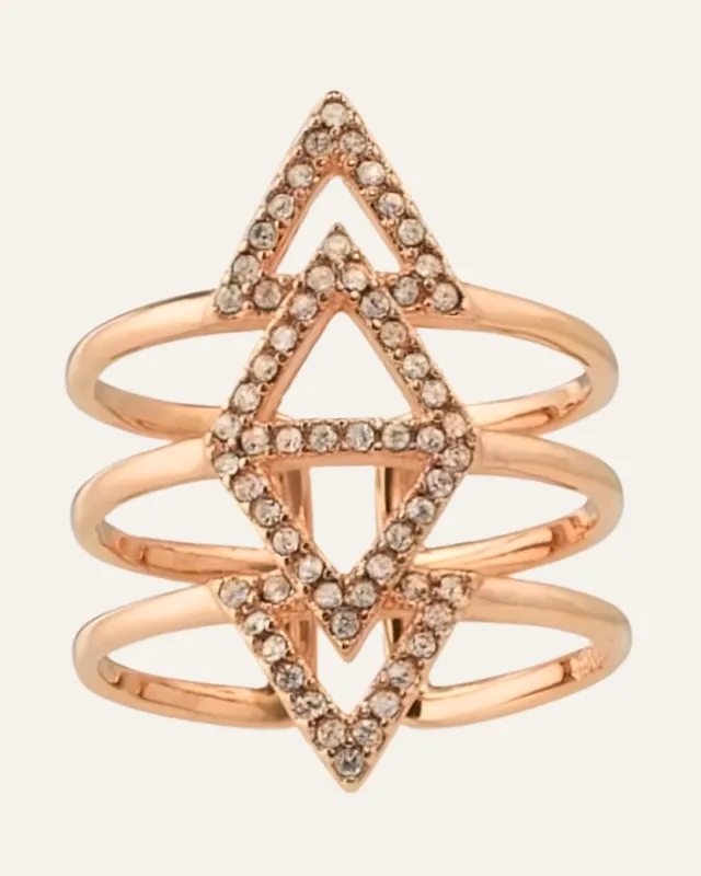 Pave Spear Ring | Rose Gold sold by Stella & Dot