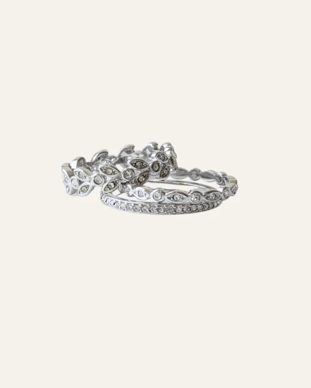 Claudia Stackable Bands | Silver sold by Stella & Dot