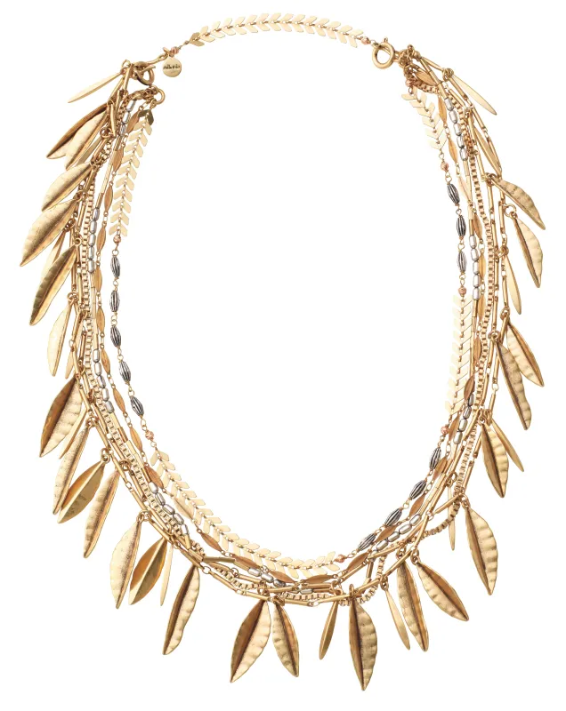 Crown of Leaves Statement Necklace sold by Stella & Dot